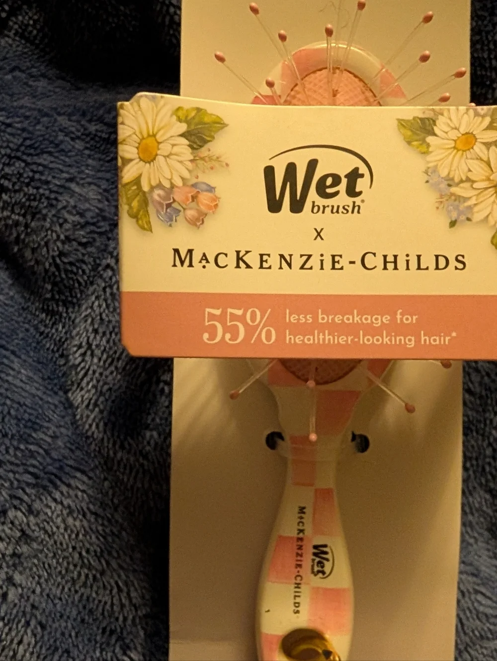 Wet Brush x MacKenzie-Childs Pink Floral Keychain Detangler